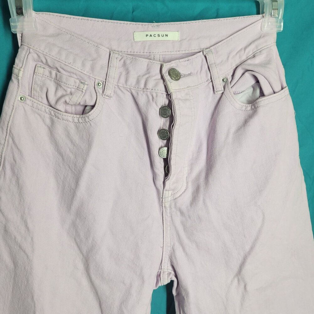 Pacsun Button High rise Straight Cut Jeans Size 25
